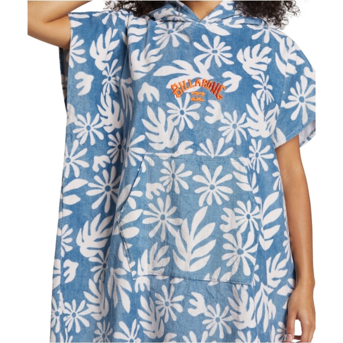 2024 Billabong Frauen Kapuzenhandtuch ABJAA00226 - Blue Shadow